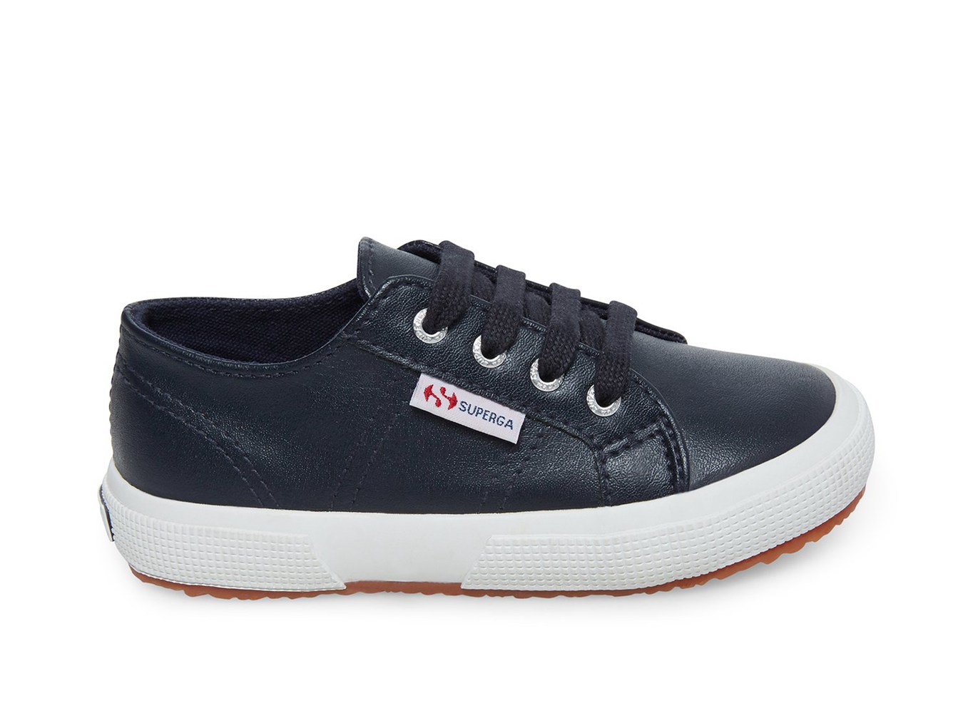 Superga Sneakers Kids - 2750 Nappaleaj Leather - Navy - HOPTN0386